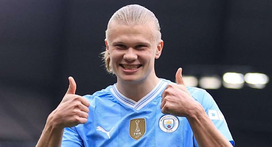 GETTY IMAGESImage caption: Manchester City's Erling Haaland scored four goals in a Premier League match for the first time