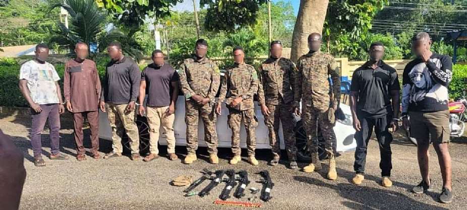 Aburi: Police arrest 10 over illegal possession of firearms amid chieftaincy dispute