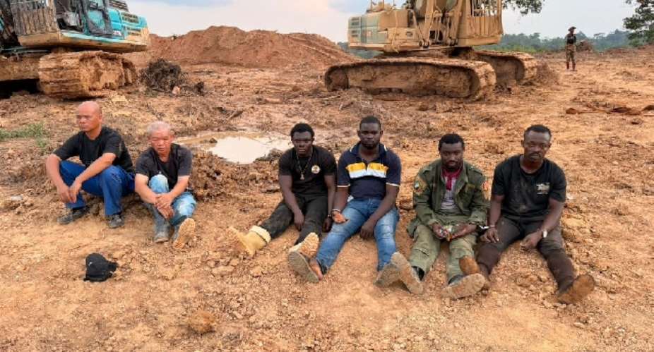 NAiMOS cracks down on multinational galamsey syndicate in Mankraso