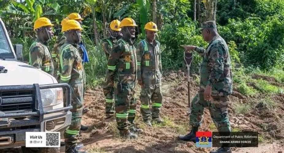 Military clearing lands for Accra€“Kumasi expressway project