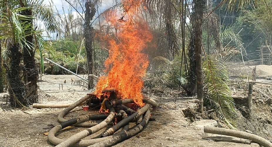 NAIMOS intensifies crackdown on illegal mining along Ankobra River