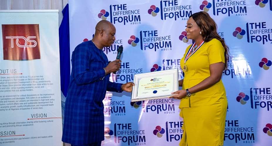 Prixair Group Chairman, Osasu Igbinedion, Tope Fasau  others bagsThe Difference Global Awards