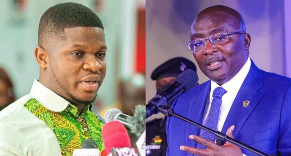 Sammy Gyamfi, National Communications Officer of the NDC left and Dr. Bawumia, Vice President  of Ghana and NPP flagbearer