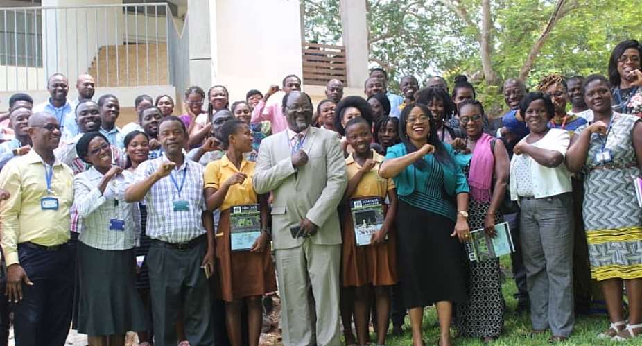 Prof. Abraham Kwabena Anang fifth from left and Dr Charity Ninja fourth from right with participants at the NMIMR