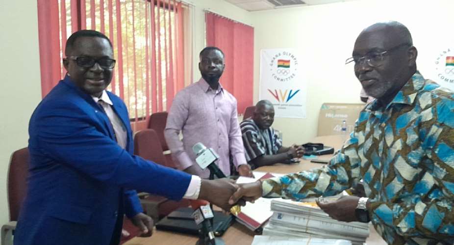 Ben Nunoo Mensah hands over to new GOC President Richard Akpokavie
