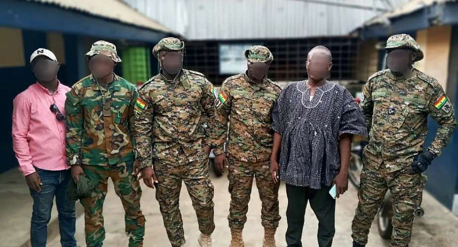 Police arrest six men accused of impersonating security operatives in Agona Swedru