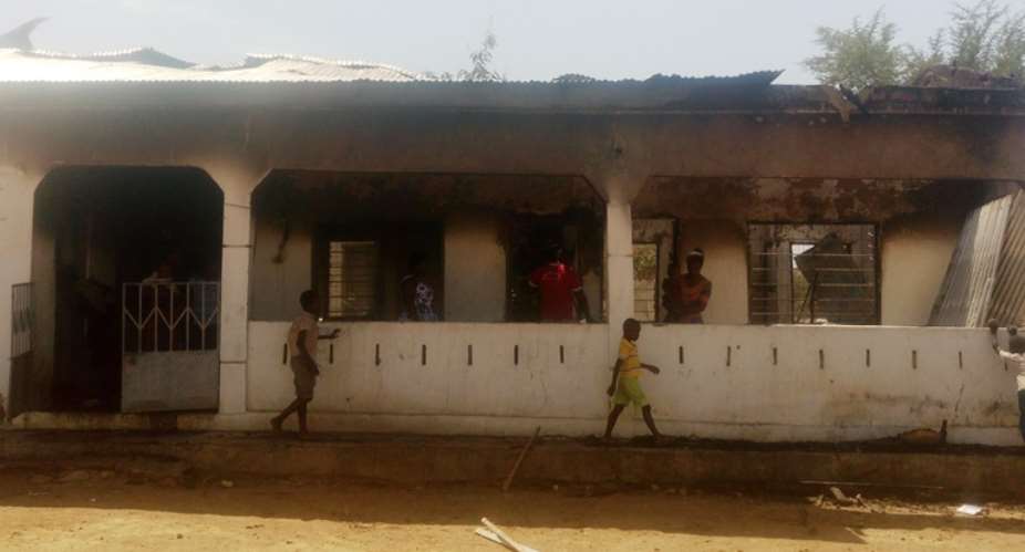 Upper East: Nabango Nurses Quarters Gutted By Fire