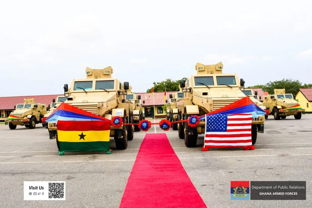 U.S. donates 14 armoured vehicles to GAF to boost border security