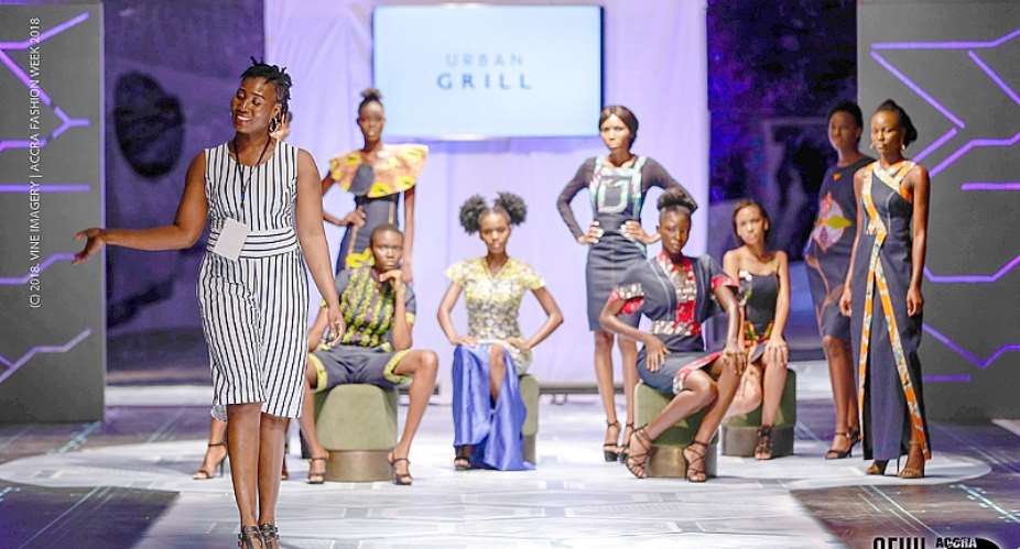 Sara Q Introduces The Best African Print  Denim Combo For Her Chilly Rainy Collection At Accra Fashion Week