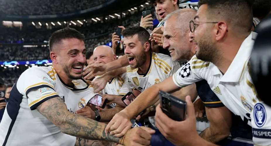 PA MEDIAImage caption: Joselu made one senior appearance for Real Madrid in both the 2010-11 and 2011-12 seasons before returning to the Bernabeu for the 2023-24 campaign