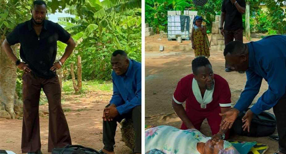 Mother’s Day movie: Actor Emmanuel Asiamah shares screen with Adjetey Anang, Akrobeto