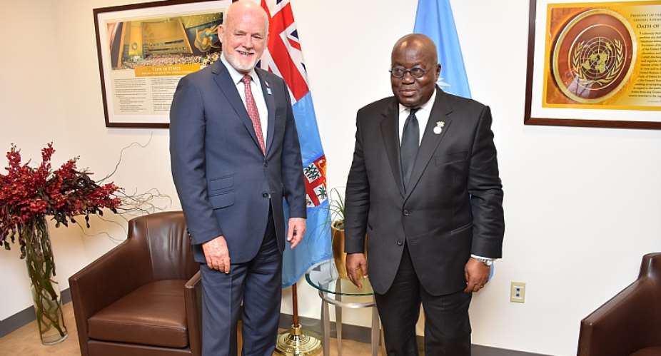 President Akufo Addo Confers With President UN General Assembly