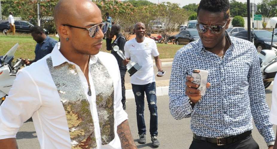 Stop creating unhealthy rivalry between Asamoah Gyan and Andre Ayew,  Otumfuo tells media