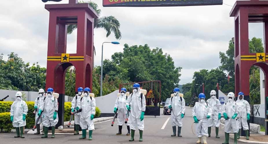 VoltaOti Region: Disinfection Of 55 Military Facilities,  2,654 Schools Underway