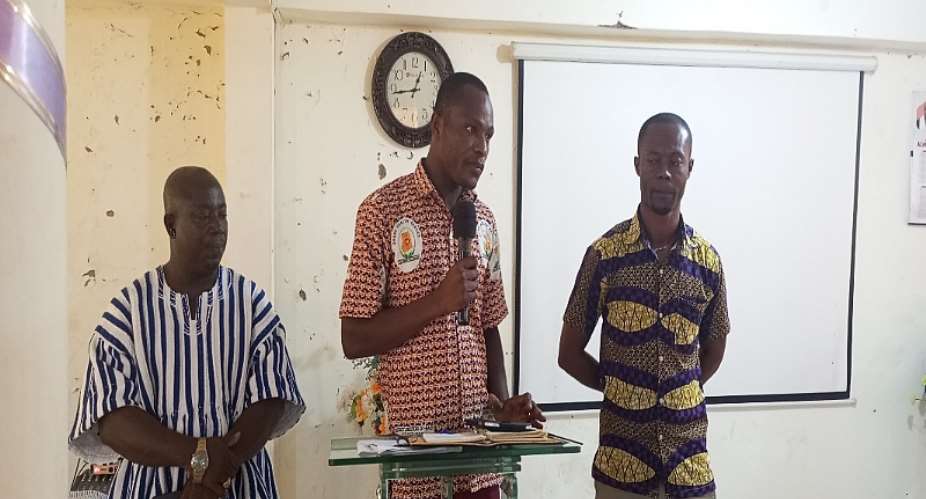 Mr. Francis Apungu,  launching the Periodic Health Screening  Program