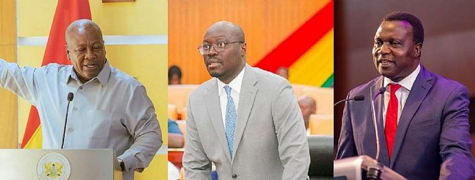 President John Mahama, Dr. Cassiel Ato Forson and Dr. Yaw Osei-Adutwum