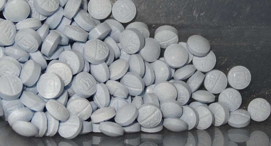 File photo showing counterfeit pills containing fentanyl. Synthetic opioids are emerging as a growing concern in Europes illicit drug market, according to the European Union Drugs Agency. - AP - Uncredited