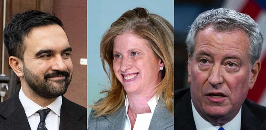 Zohran Mamdani - Mayor of New York City,  Jessica Tisch - New York City Police Commissioner and Bill de Blasio - Former Mayor of New York City