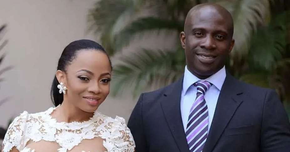 Nollywood actress Toke Makinwa and her ex husband, Maje Ayida