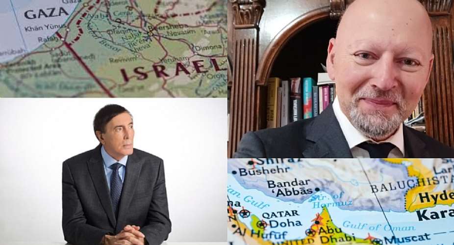 Professor Alon Ben-Meir, Dimitris Eleas, and Maps
