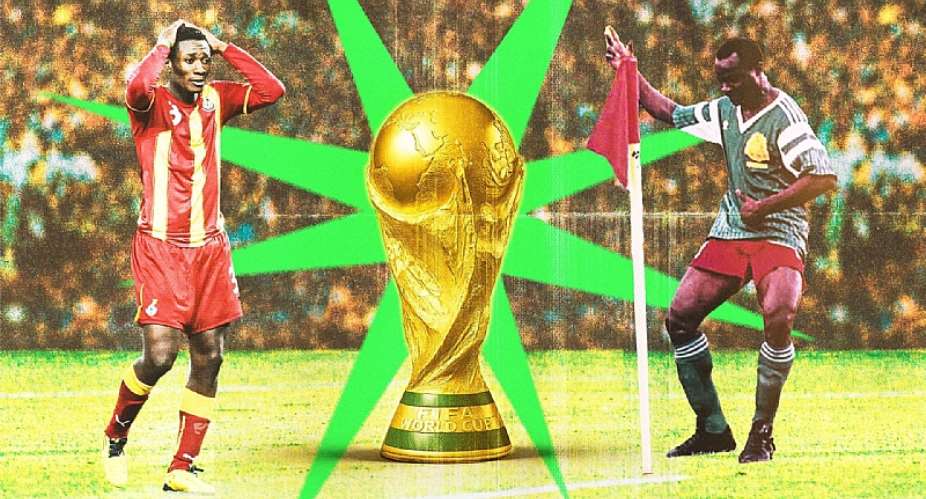 BBC SportImage caption: Asamoah Gyans Ghana and Roger Millas Cameroon both reached the World Cup quarter-finals - an achievement surpassed by Morocco in 2022