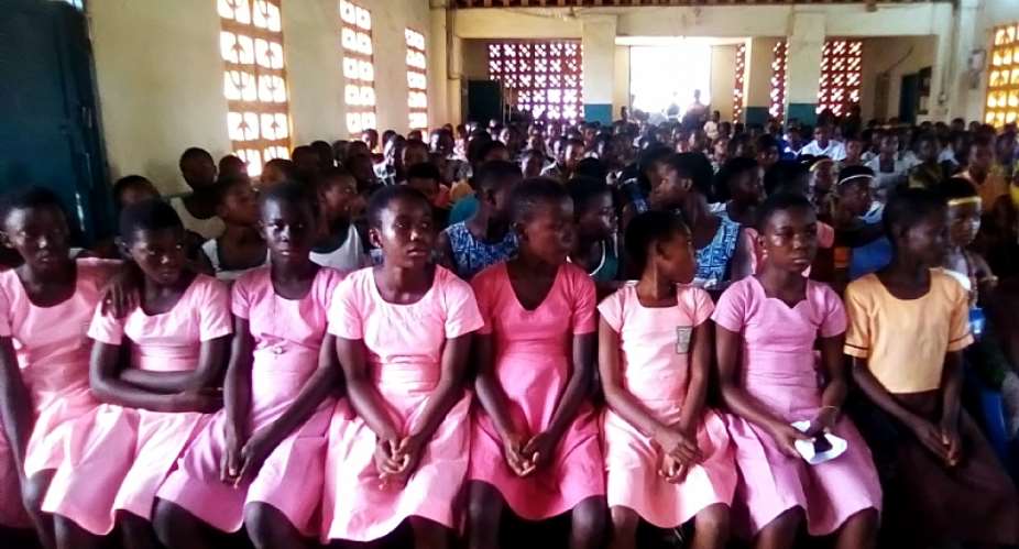 AWAT Educate 400 School Girls On Menstrual Hygiene In Techiman