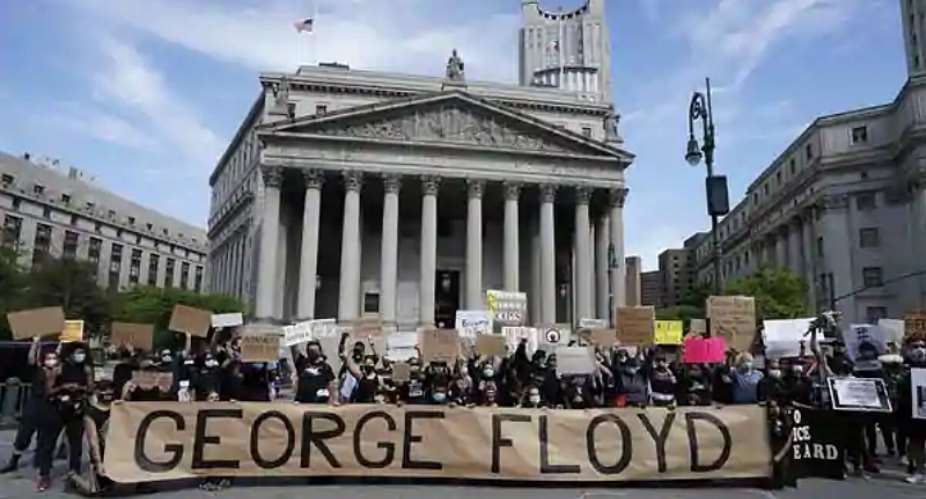 Demonstrations are being held across the US after George Floyd died in police custody on May 25. AFP