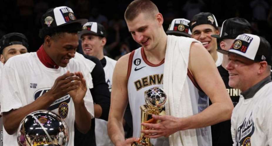 Nikola Jokic was named Most Valuable Player for the Western Conference Finals, after being the season MVP in 2021 and 2022