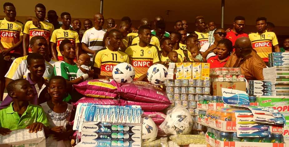 Duffour foundation and Black Stars donate to 3 orphanages in Kumasi