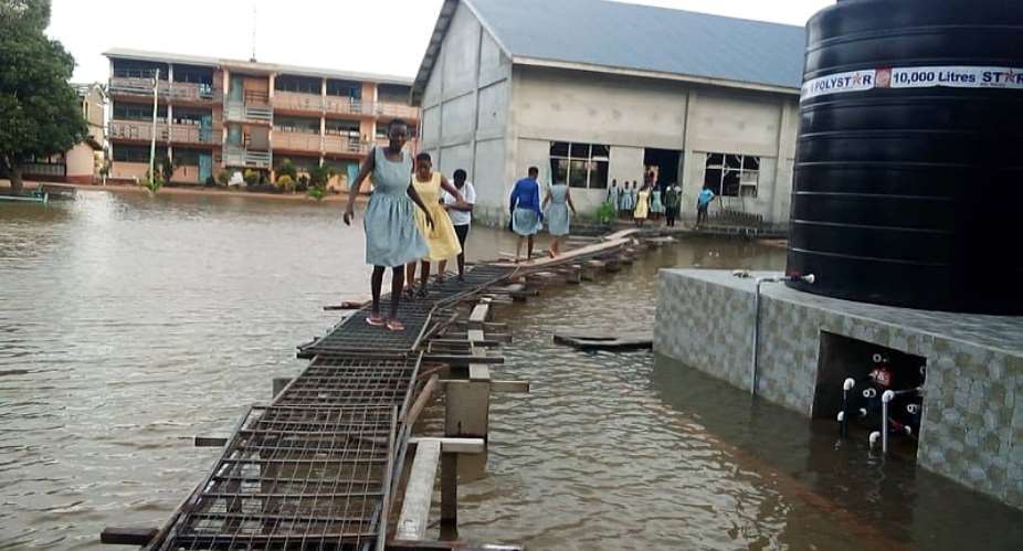 Keta: Heavy downpour displaced hundreds, flood schools and homes