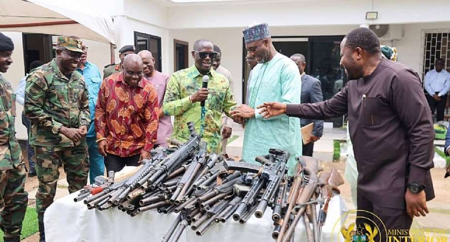 NAIMOS hands over 141 seized firearms, nearly 2,000 rounds of ammunition for destruction