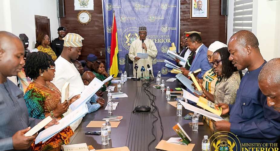 Interior Minister Inaugurates NADMO Governing Council to strengthen disaster management