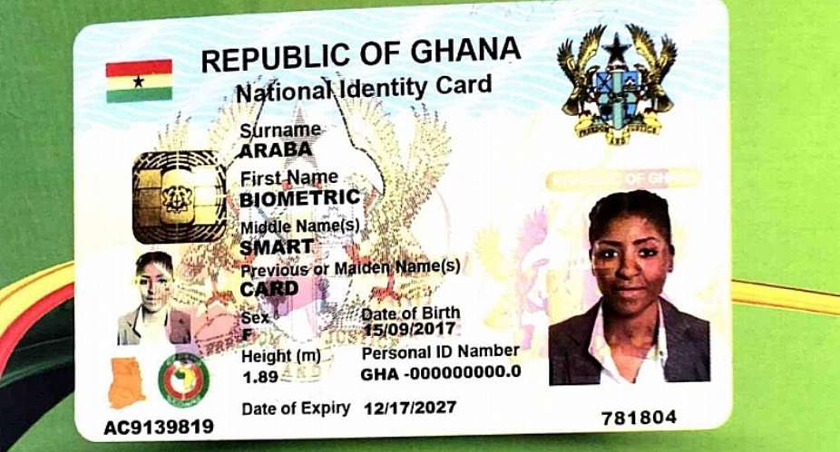 Notice From NIA On Ghana Card Registration