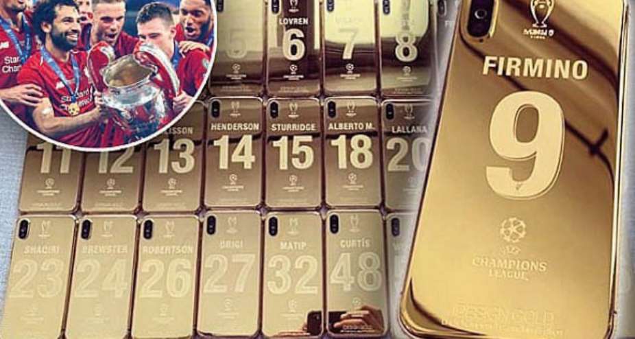 Liverpool stars receive 24-carat gold plated iPhone X worth 3,500