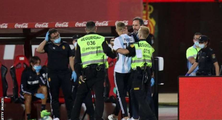 Mallorca said they were investigating how the fan had got into the stadium