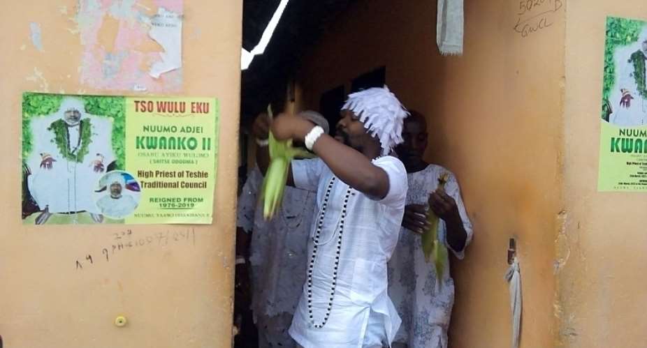 Homowo: Teshie Wulomo performs sacred corn rites