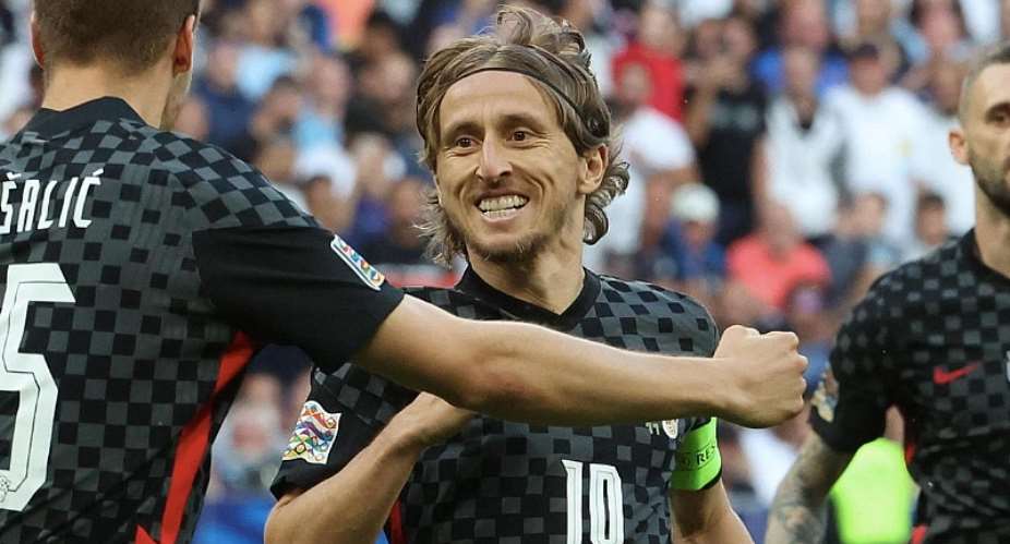 Luka Modric celebrates scoring for CroatiaImage credit: Getty Images