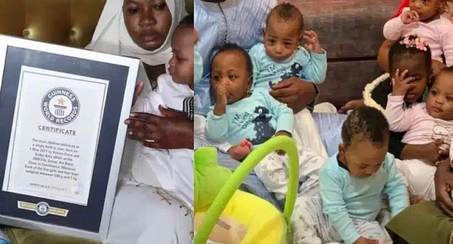 Malian woman breaks Guinness World Record, delivers 9 babies at once