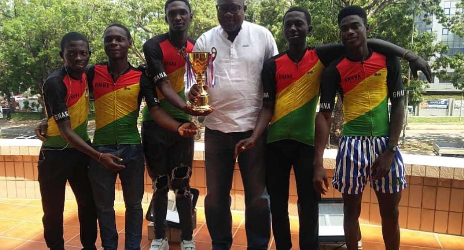 Cycling President ails Golden Pedals for their exploits at Tour Du Togo 2024