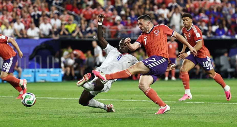 Scotlands John McGinn shoots at goal on July 13, 2026. -  Winslow Townson, Reuters