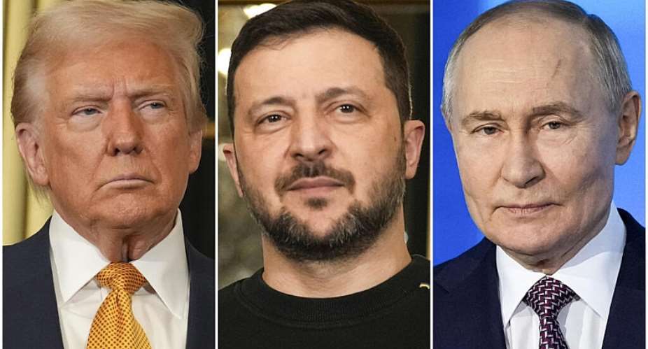 US President Donald Trump, Ukraines President Volodymyr Zelensky and Russia’s President Vladimir Putin. -  Aurelien Morissard, Pavel Bednyakov, AP/ File picture