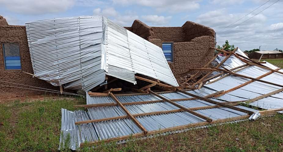 Rainstorm wreaks havoc in Guo Electoral Area; homes, church and electricity infrastructure damaged
