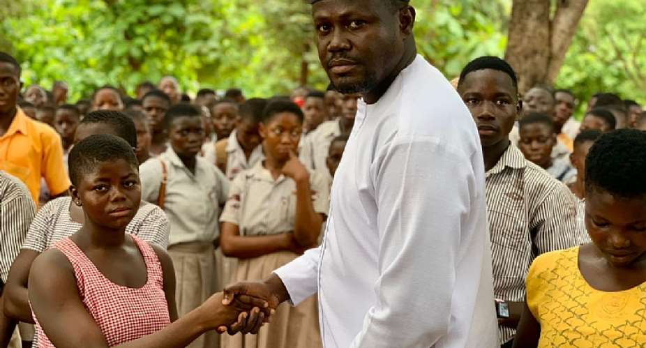 Hon. Joseph Awal Antwi inspires BECE candidates in Brewaniase and Bonakye