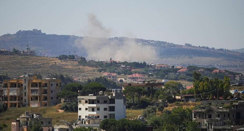 Smoke rises following an Israeli strike in Nabatieh, Lebanon on June 15, 2026. -  Stringer, Reuters