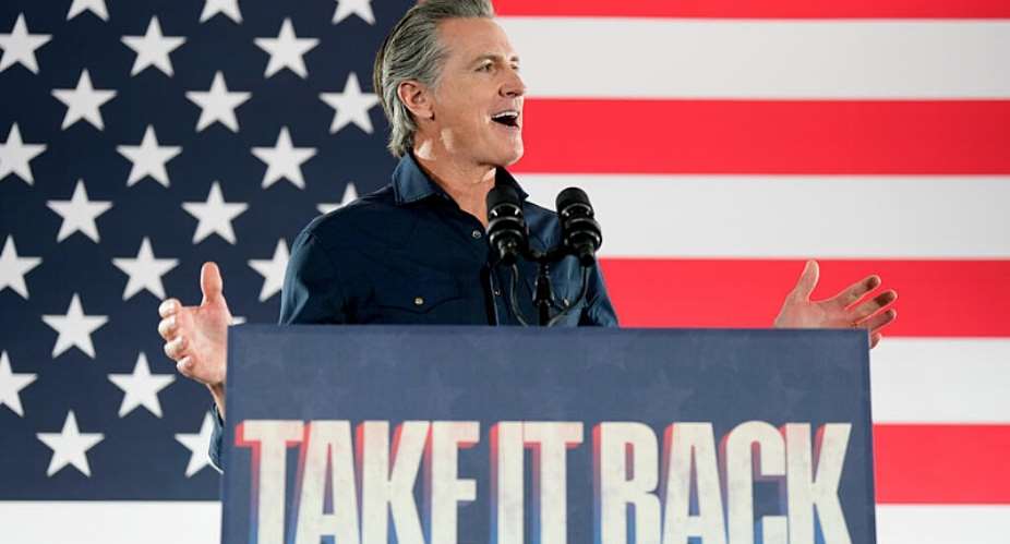 File photo: California Governor Gavin Newsom speaks during a rally with Harris County Democrats for Democrats’ redistricting campaign, November 8, 2025, in Houston, Texas. -  Karen Warren, AP