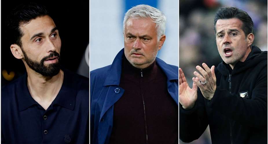 Getty ImagesImage caption: Alvaro Arbeloa, Jose Mourinho and Marco Silva look set to be trading places in the space of just over a week