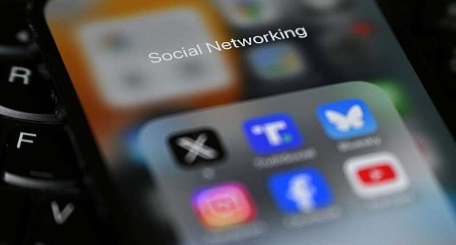 Britains government hopes to totally ban social media for under-16s and stop late-night scrolling by older teenagers. -  Justin Tallis, AFP/ File