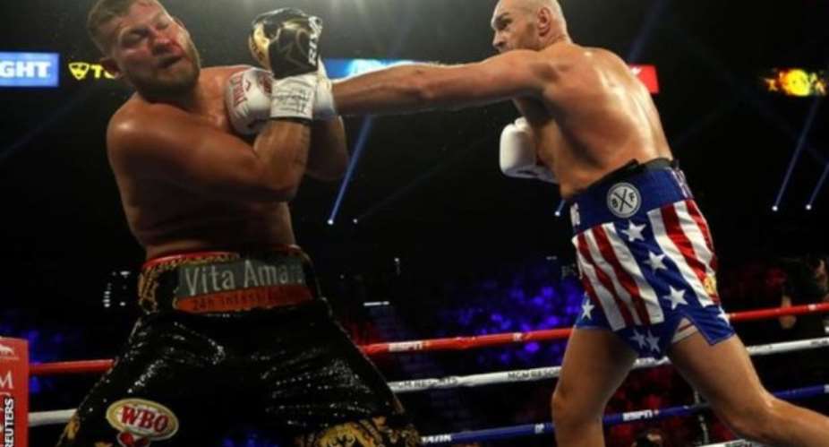 Fury Stops Schwarz In Second Round Of Heavyweight Fight