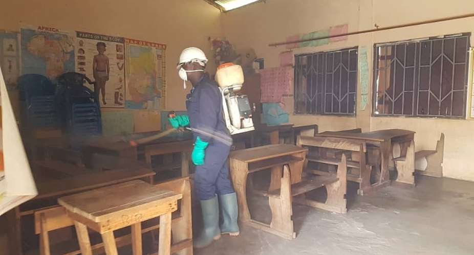 COVID-19: Ahafo Regions Commence Disinfection Of  Basic And Junior High Schools