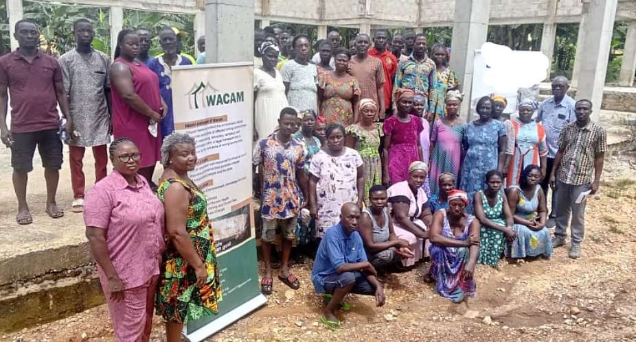 A group photo of Breman-Brofoyedu participants after the sensitisation program.